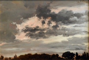 {{ product_title }} Fine Art Print | {{ product_vendor }} Jakero77 Adolph von Menzel - Cloud Study Wolkenstudie (1851) Signed - 17"x22" Fine Art Print Art Print  Jakero77