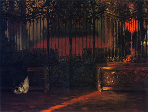 {{ product_title }} Fine Art Print | {{ product_vendor }} Jakero77 Adolph von Menzel - Kircheninneres (circa 1852-55) Bavarian Gates - 17" x 22" Fine Art Print Art Print  Jakero77