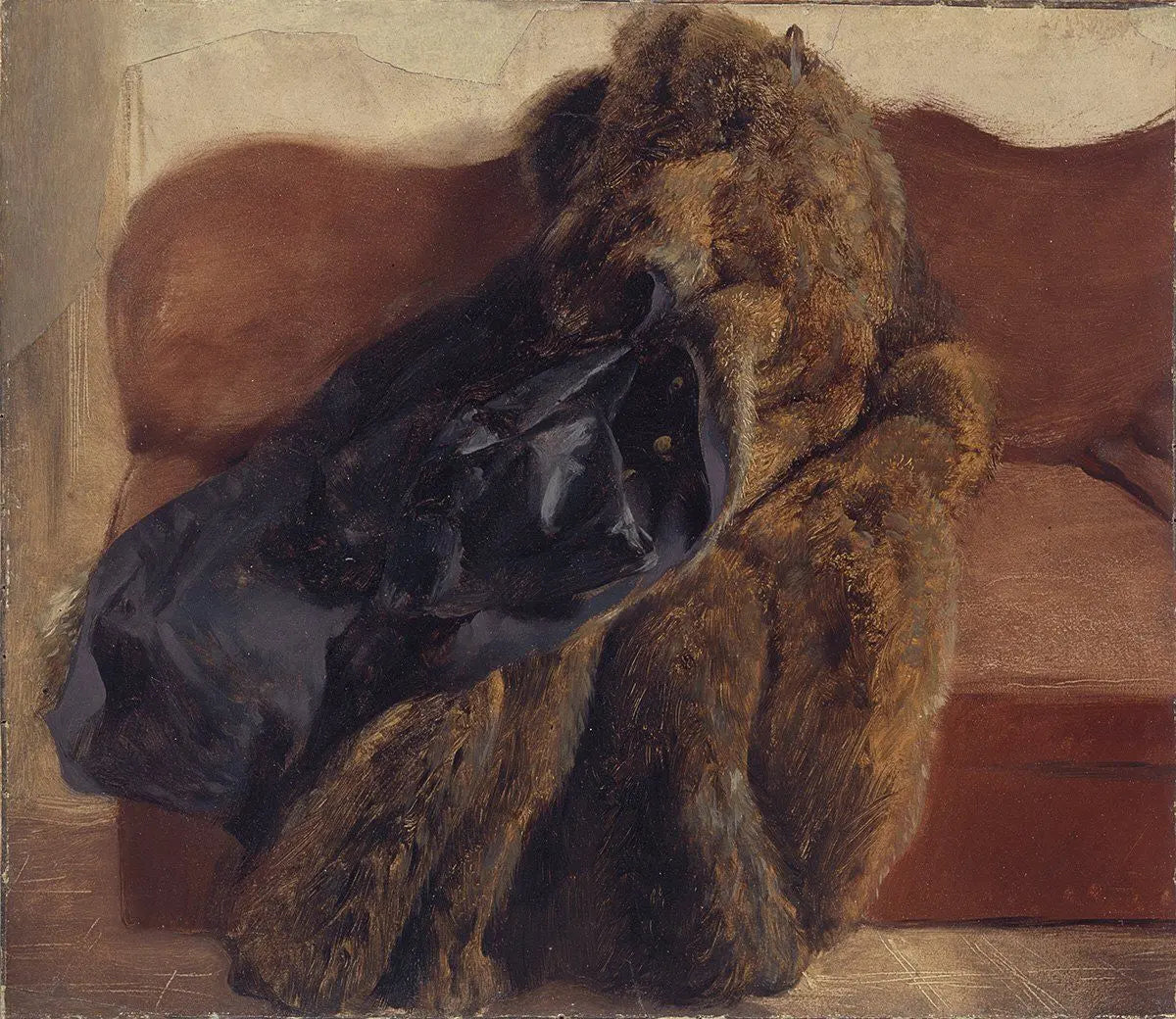 {{ product_title }} Fine Art Print | {{ product_vendor }} Jakero77 Adolph von Menzel - Pelz des Künstlers (circa 1840-50) - 17" x 22" Fine Art Print Art Print  Jakero77