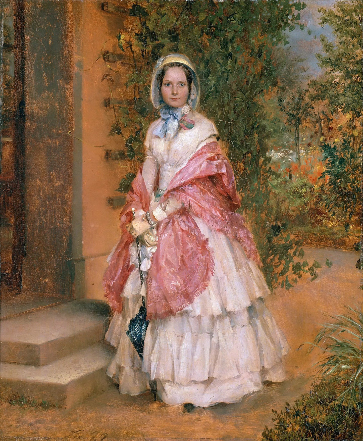 {{ product_title }} Fine Art Print | {{ product_vendor }} Jakero77 Adolph von Menzel - Portrait Clara Schmidt von Knobeldorf (1848) Signed - 17"x22" Fine Art Print Art Print  Jakero77