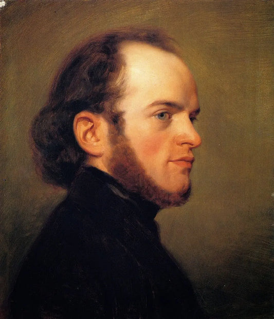 {{ product_title }} Fine Art Print | {{ product_vendor }} Jakero77 Adolph von Menzel - Portrait of Artist Young (1839) - 17" x 22" Fine Art Print Art Print  Jakero77