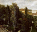 {{ product_title }} Fine Art Print | {{ product_vendor }} Jakero77 Adolph von Menzel - Prince Albrecht's Palace Garden (1846-47) - 17" x 22" Print Art Print  Jakero77