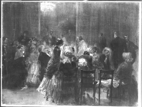 {{ product_title }} Fine Art Print | {{ product_vendor }} Jakero77 Adolph von Menzel - Salonkonzert (1851) - 17" x 22" Fine Art Print Art Print  Jakero77