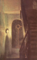 {{ product_title }} Fine Art Print | {{ product_vendor }} Jakero77 Adolph von Menzel - Stairway with Night Lighting (1848) - 17" x 22" Fine Art Print Art Print  Jakero77