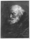 {{ product_title }} Fine Art Print | {{ product_vendor }} Jakero77 Adolph von Menzel - Studienkopf eines alten Juden (1855) -17" x 22" Fine Art Print Art Print  Jakero77