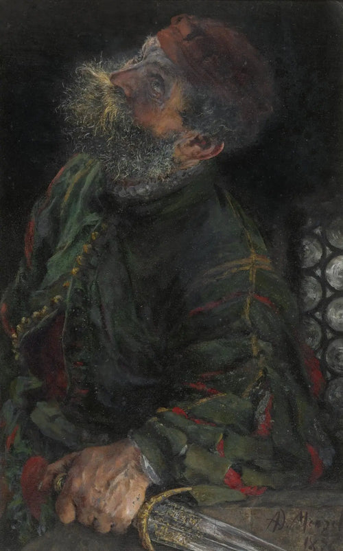 {{ product_title }} Fine Art Print | {{ product_vendor }} Jakero77 Adolph von Menzel - Who Goes There? (1876) Signed - 17" x 22" Fine Art Print Art Print  Jakero77