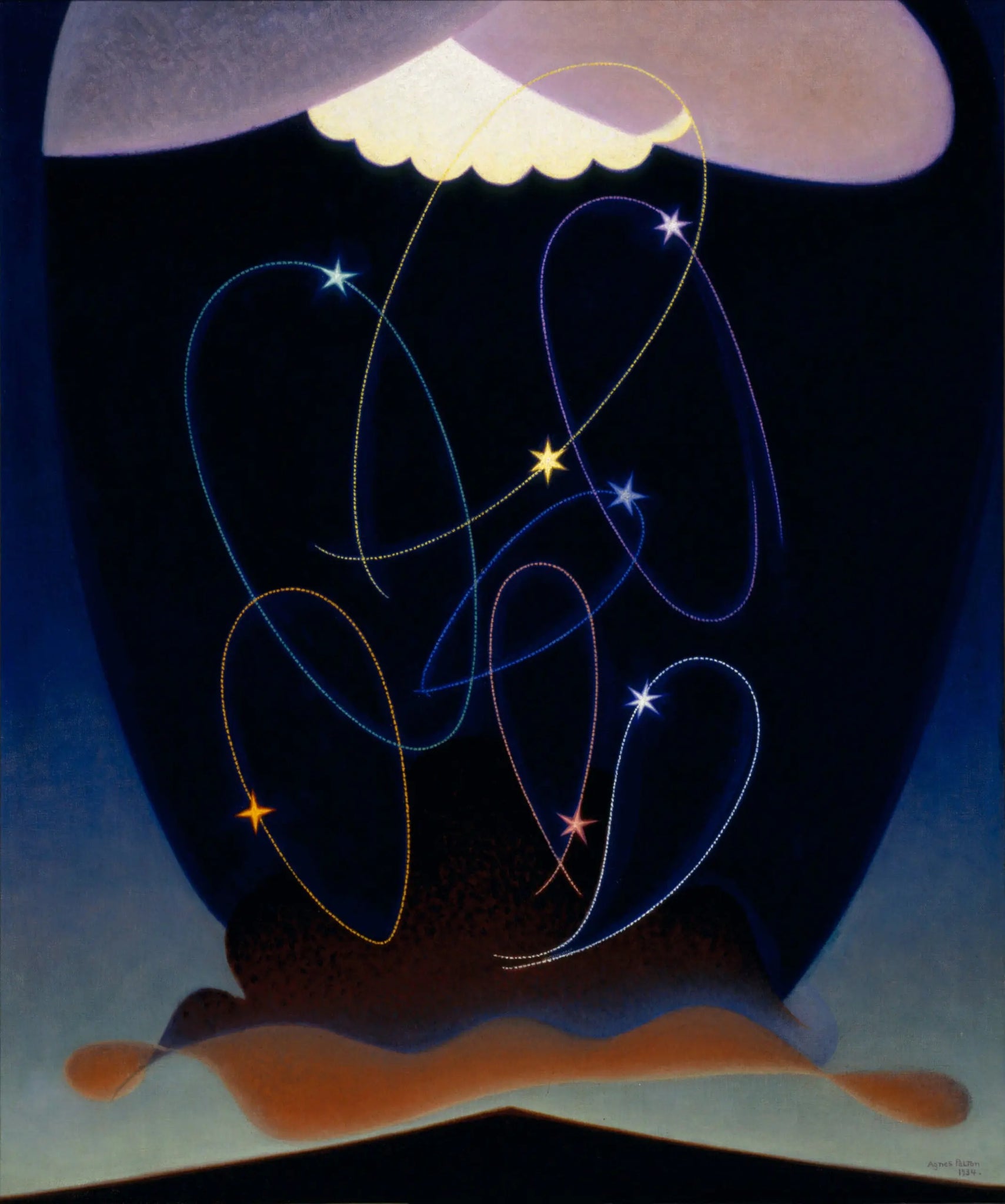{{ product_title }} Fine Art Print | {{ product_vendor }} Jakero77 Agnes Pelton - Orbits (1934) - 17" x 22" Fine Art Print Art Print  Jakero77