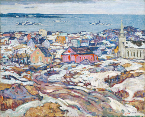 {{ product_title }} Fine Art Print | {{ product_vendor }} Jakero77 Alexander Young Jackson - Entrance to Halifax Harbour (1919) Signed - 17"x22" Print Art Print  Jakero77