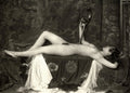 {{ product_title }} Fine Art Print | {{ product_vendor }} Jakero77 Alfred Cheney Johnston - 1920s Nude Female Laying Down Looking in Mirror - 17"x22" Fine Art Print Art Print  Jakero77