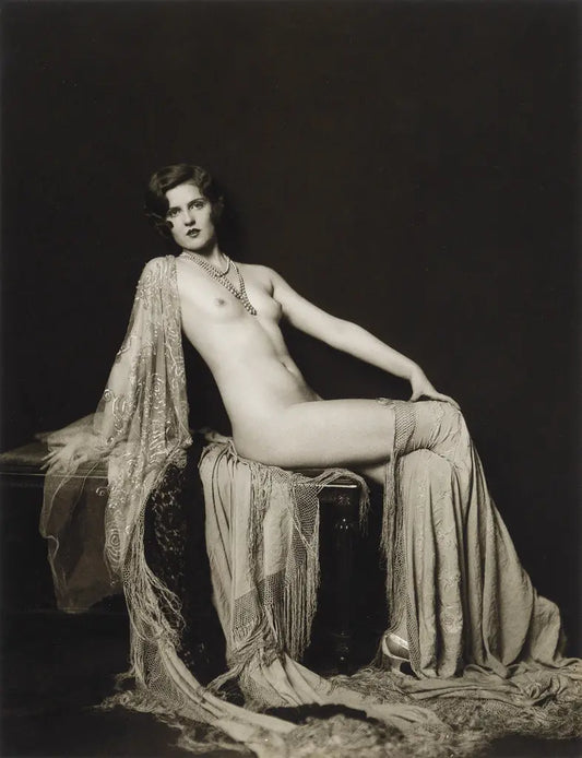 {{ product_title }} Fine Art Print | {{ product_vendor }} Jakero77 Alfred Cheney Johnston - Ann Smith Reclining Nude (1920s) - 17" x 22" Art Print Art Print  Jakero77
