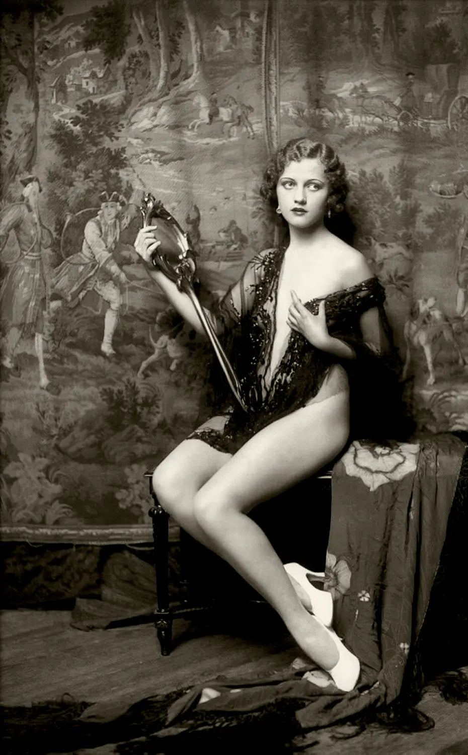 {{ product_title }} Fine Art Print | {{ product_vendor }} Jakero77 Alfred Cheney Johnston - Anne Lee Patterson Nude (1920s) - 17" x 22" Fine Art Print Art Print  Jakero77