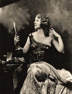 {{ product_title }} Fine Art Print | {{ product_vendor }} Jakero77 Alfred Cheney Johnston - Annette Downs Beauty Looking in Mirror - 17" x 22" Print Art Print  Jakero77