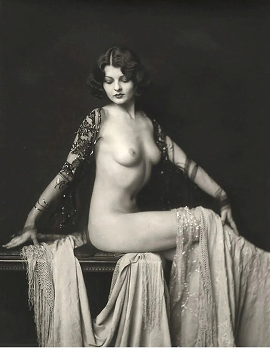{{ product_title }} Fine Art Print | {{ product_vendor }} Jakero77 Alfred Cheney Johnston - Classy Nude Lady Elegant 1920s - 17"x22" Fine Art Print Art Print  Jakero77