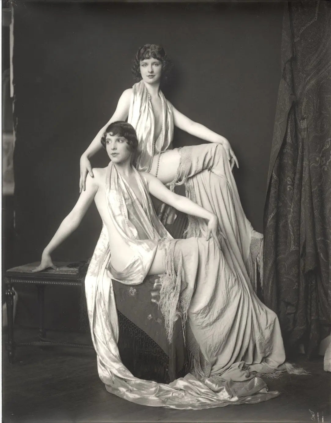 {{ product_title }} Fine Art Print | {{ product_vendor }} Jakero77 Alfred Cheney Johnston - Cutter Sisters Classy Risque (1920s) - 17" x 22" Fine Art Print Art Print  Jakero77
