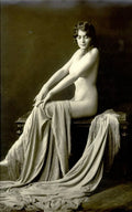 {{ product_title }} Fine Art Print | {{ product_vendor }} Jakero77 Alfred Cheney Johnston - Elegant Female Nude Model 1920s - 17" x 22" Art Print Art Print  Jakero77