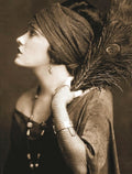 {{ product_title }} Fine Art Print | {{ product_vendor }} Jakero77 Alfred Cheney Johnston - Gloria Swanson Peacock Feather (1924) - 17" x 22" Print Art Print  Jakero77