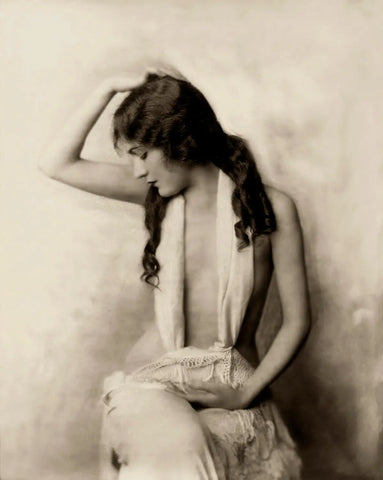 {{ product_title }} Fine Art Print | {{ product_vendor }} Jakero77 Alfred Cheney Johnston - Gloria Swanson Semi Nude 1920s - 17"x22" Fine Art Print Art Print  Jakero77