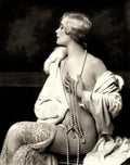 {{ product_title }} Fine Art Print | {{ product_vendor }} Jakero77 Alfred Cheney Johnston - Hazel Forbes Nude Pearls (1920s) - 17"x22" Fine Art Print Art Print  Jakero77