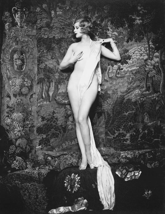 {{ product_title }} Fine Art Print | {{ product_vendor }} Jakero77 Alfred Cheney Johnston - Hazel Forbes Nude (1928) Ziegfeld Follies - 17"x22" Print Art Print  Jakero77