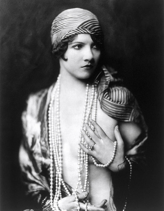 {{ product_title }} Fine Art Print | {{ product_vendor }} Jakero77 Alfred Cheney Johnston - Jean Ackerman Hand on Breast 1920s Ziegfeld Follies - 17" x 22" Fine Art Print Art Print  Jakero77