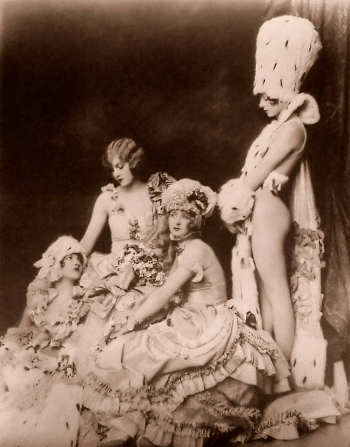 {{ product_title }} Fine Art Print | {{ product_vendor }} Jakero77 Alfred Cheney Johnston - Jean Ackerman Nude Bride (1920s) - 17"x22" Fine Art Print Art Print  Jakero77