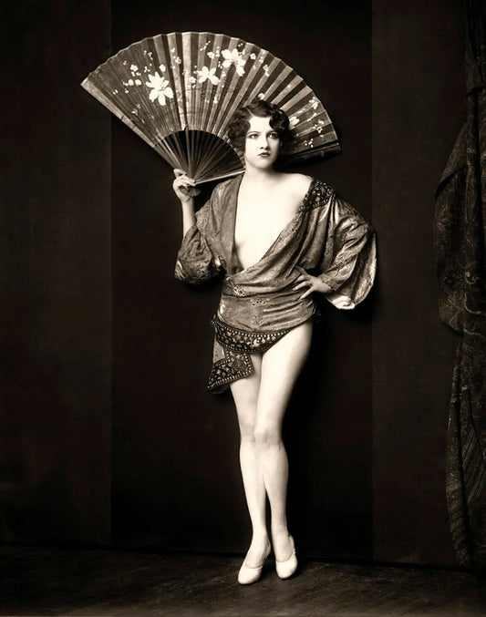 {{ product_title }} Fine Art Print | {{ product_vendor }} Jakero77 Alfred Cheney Johnston - Jean Ackerman Nude Kimono (1920s) - 17"x22" Fine Art Print Art Print  Jakero77