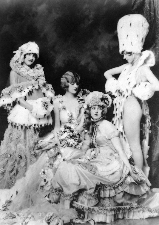{{ product_title }} Fine Art Print | {{ product_vendor }} Jakero77 Alfred Cheney Johnston - Jean Ackerman & Ziegfeld Follies Girls 1920s - 17" x 22" Fine Art Print Art Print  Jakero77