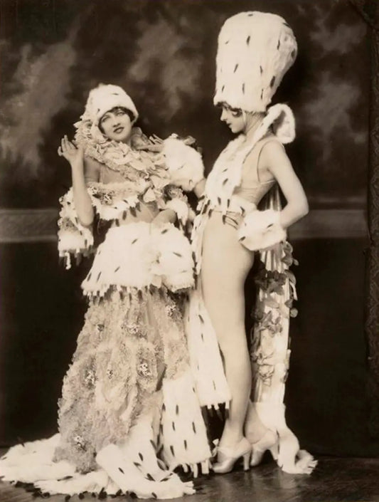 {{ product_title }} Fine Art Print | {{ product_vendor }} Jakero77 Alfred Cheney Johnston - Jean Ackerman in Dress Couture (1920s) - 17"x22" Art Print Art Print  Jakero77