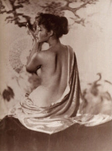 {{ product_title }} Fine Art Print | {{ product_vendor }} Jakero77 Alfred Cheney Johnston - Julie Newmar Nude Backless Dress (1920s) - 17" x 22" Art Print Art Print  Jakero77