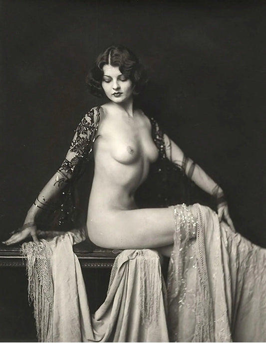 {{ product_title }} Fine Art Print | {{ product_vendor }} Jakero77 Alfred Cheney Johnston - Lilian Bond Nude Ziegfeld Follies Girl - 17"x22" Fine Art Print Art Print  Jakero77