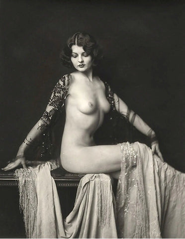 {{ product_title }} Fine Art Print | {{ product_vendor }} Jakero77 Alfred Cheney Johnston - Lilian Bond Nude Ziegfeld Follies Girl - 17"x22" Fine Art Print Art Print  Jakero77