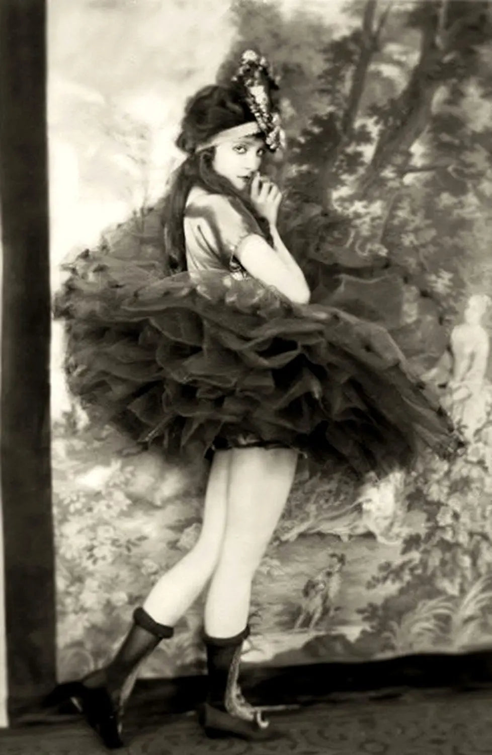{{ product_title }} Fine Art Print | {{ product_vendor }} Jakero77 Alfred Cheney Johnston - Madge Bellamy Poofy Skirt Ziegfeld Follies - 17" x 22" Fine Art Print Art Print  Jakero77