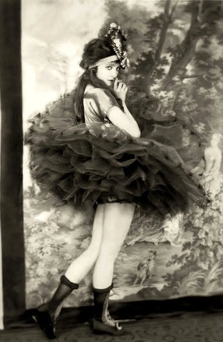 {{ product_title }} Fine Art Print | {{ product_vendor }} Jakero77 Alfred Cheney Johnston - Madge Bellamy Poofy Skirt Ziegfeld Follies - 17" x 22" Fine Art Print Art Print  Jakero77