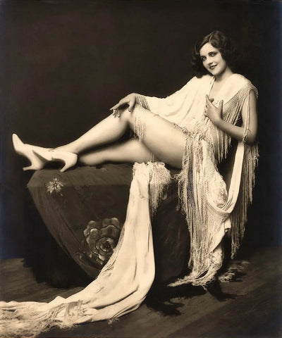 {{ product_title }} Fine Art Print | {{ product_vendor }} Jakero77 Alfred Cheney Johnston - Mary Lange Semi Nude 1920s Ziegfeld - 17"x22" Art Print Art Print  Jakero77