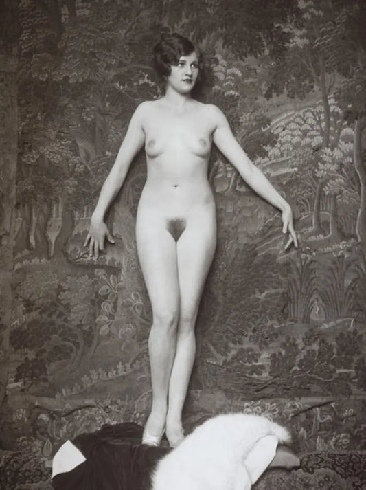 {{ product_title }} Fine Art Print | {{ product_vendor }} Jakero77 Alfred Cheney Johnston - Mary Mulhern Nude 1920s Ziegfeld - 17" x 22" Art Print Art Print  Jakero77