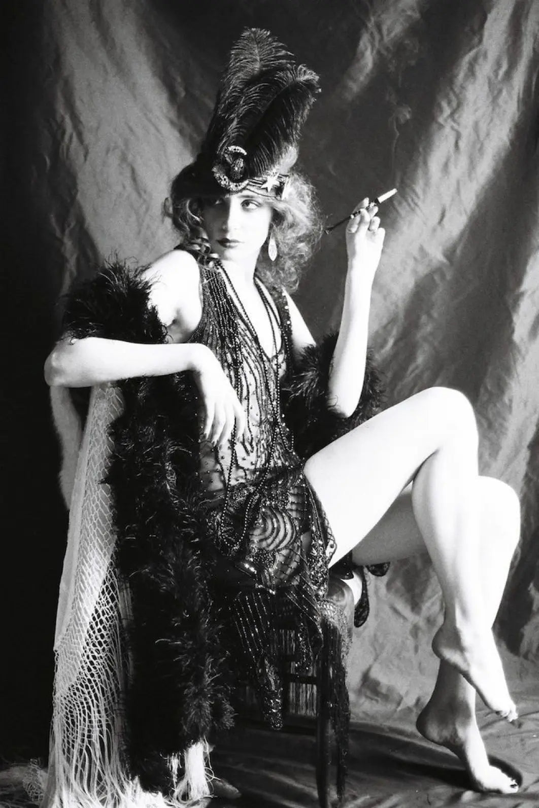 {{ product_title }} Fine Art Print | {{ product_vendor }} Jakero77 Alfred Cheney Johnston - Miss Pandora Flapper Girl Louise Ebel 1920s - 17" x 22" Fine Art Print Art Print  Jakero77