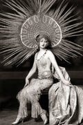 {{ product_title }} Fine Art Print | {{ product_vendor }} Jakero77 Alfred Cheney Johnston - Myrna Darby Peacock Headdress (1920s) - 17" x 22" Print Art Print  Jakero77