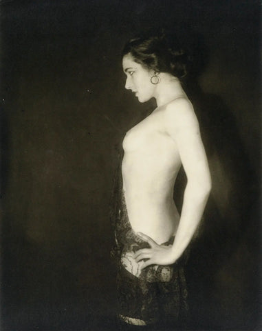 {{ product_title }} Fine Art Print | {{ product_vendor }} Jakero77 Alfred Cheney Johnston - Nita Naldi Nude Topless (1920s) -17" x 22" Fine Art Print Art Print  Jakero77