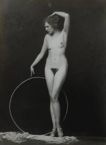 {{ product_title }} Fine Art Print | {{ product_vendor }} Jakero77 Alfred Cheney Johnston - Nude Female Art Model Ziegfeld (1920s) - 17"x22" Art Print Art Print  Jakero77