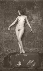 {{ product_title }} Fine Art Print | {{ product_vendor }} Jakero77 Alfred Cheney Johnston - Nude Female Model Posing in Heels (1920s) - 17"x22" Print Art Print  Jakero77