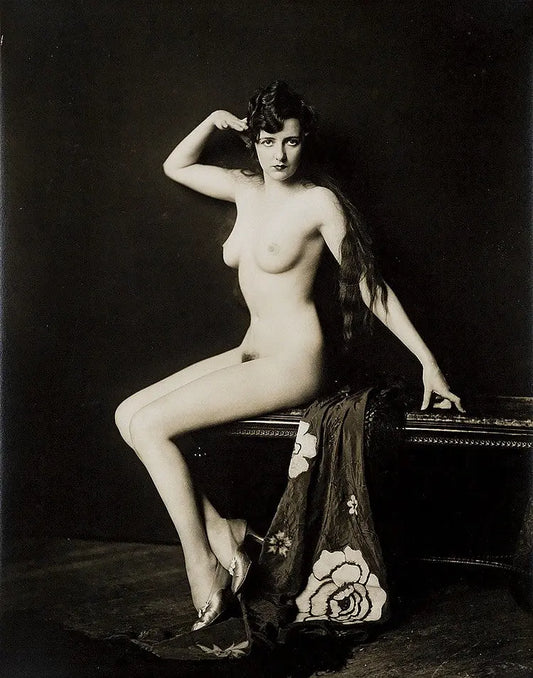 {{ product_title }} Fine Art Print | {{ product_vendor }} Jakero77 Alfred Cheney Johnston - Nude Female Saluting 1920s - 17" x 22" Fine Art Print Art Print  Jakero77