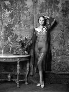 {{ product_title }} Fine Art Print | {{ product_vendor }} Jakero77 Alfred Cheney Johnston - Nude Female Sheer Gown (1920s) - 17" x 22" Fine Art Print Art Print  Jakero77