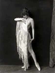 {{ product_title }} Fine Art Print | {{ product_vendor }} Jakero77 Alfred Cheney Johnston - Nude Girl Draped with Sheet 1920s - 17" x 22" Art Print Art Print  Jakero77