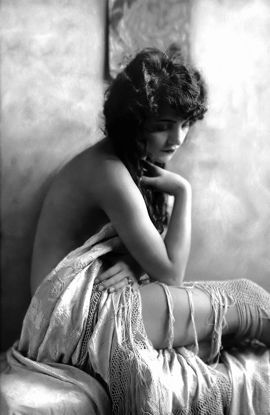 {{ product_title }} Fine Art Print | {{ product_vendor }} Jakero77 Alfred Cheney Johnston - Peggy Shannon Semi Nude 1920s - 17" x 22" Fine Art Print Art Print  Jakero77