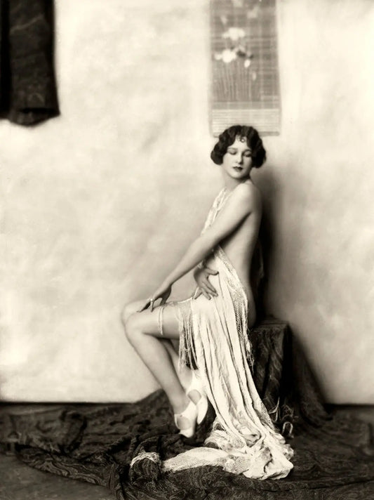 {{ product_title }} Fine Art Print | {{ product_vendor }} Jakero77 Alfred Cheney Johnston - Risque Nude Ziegfeld Follies Girl (1920s) - 17" x 22" Fine Art Print Art Print  Jakero77