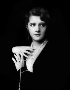 {{ product_title }} Fine Art Print | {{ product_vendor }} Jakero77 Alfred Cheney Johnston - Ruby Keeler Elegant in Pearls (1920s) - 17" x 22" Fine Art Print Art Print  Jakero77