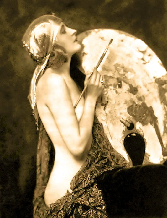 {{ product_title }} Fine Art Print | {{ product_vendor }} Jakero77 Alfred Cheney Johnston - Rubye De Remer Semi Nude Artistic (1924) - 17" x 22" Print Art Print  Jakero77