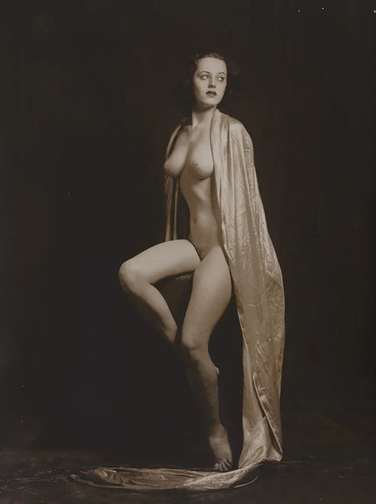 {{ product_title }} Fine Art Print | {{ product_vendor }} Jakero77 Alfred Cheney Johnston - Standing Female Nude (1930s) - 17" x 22" Fine Art Print Art Print  Jakero77