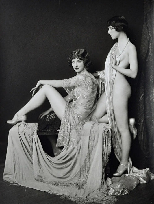 {{ product_title }} Fine Art Print | {{ product_vendor }} Jakero77 Alfred Cheney Johnston - Two Ladies Nude Ziegfeld Follies (1920) - 17" x 22" Print Art Print  Jakero77