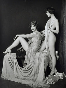 {{ product_title }} Fine Art Print | {{ product_vendor }} Jakero77 Alfred Cheney Johnston - Two Ladies Nude Ziegfeld Follies (1920) - 17" x 22" Print Art Print  Jakero77